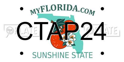 CTAP24 Florida License Plate