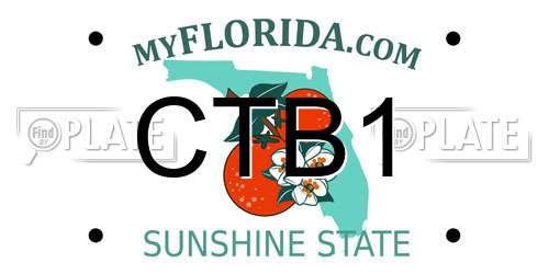 CTB1 Florida License Plate
