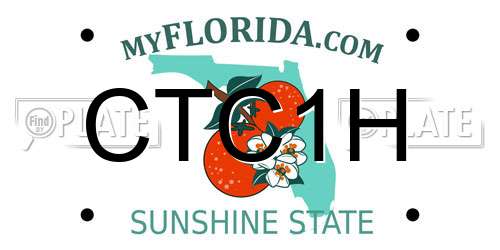 CTC1H Florida License Plate