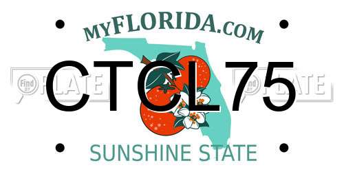 CTCL75 Florida License Plate