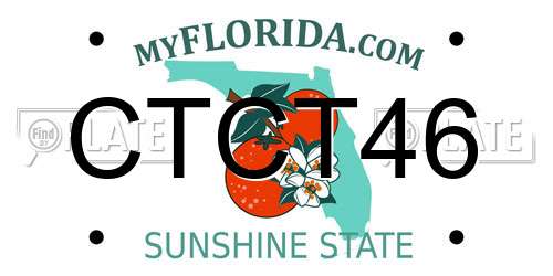 CTCT46 Florida License Plate