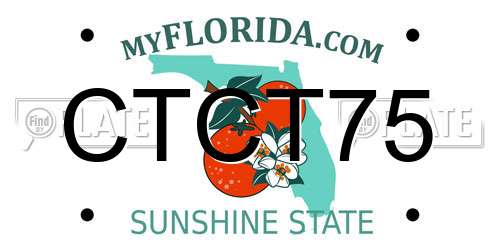 CTCT75 Florida License Plate