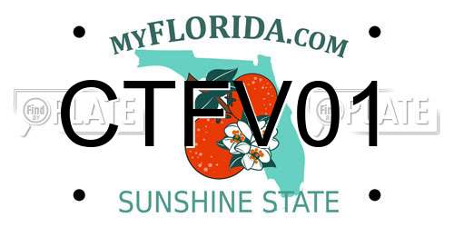 CTFV01 Florida License Plate