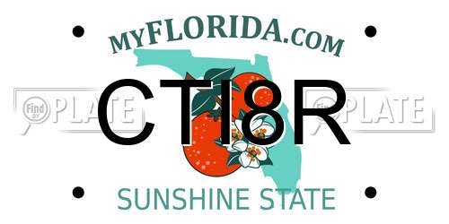 CTI8R Florida License Plate