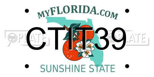 CTIT39 Florida License Plate