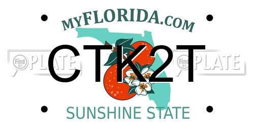CTK2T Florida License Plate