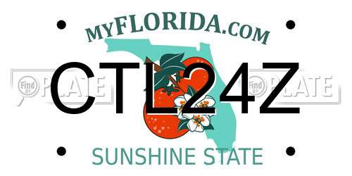 CTL24Z Florida License Plate