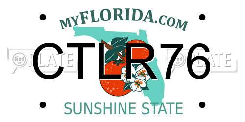CTLR76 Florida License Plate