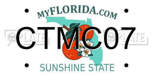 CTMC07 Florida License Plate