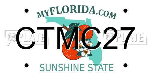 CTMC27 Florida License Plate
