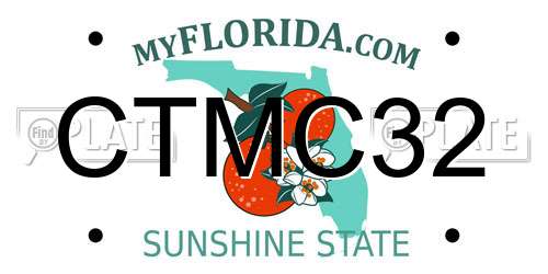 CTMC32 Florida License Plate