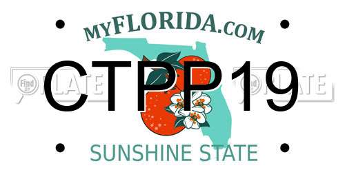 CTPP19 Florida License Plate