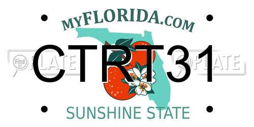 CTRT31 Florida License Plate