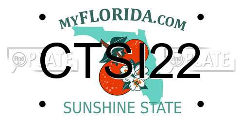 CTSI22 Florida License Plate
