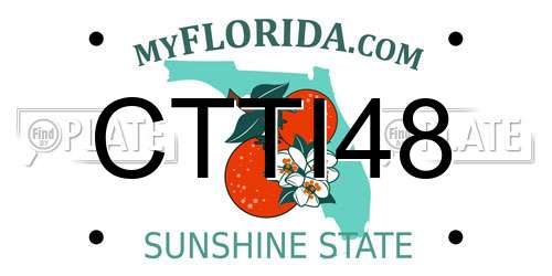 CTTI48 Florida License Plate