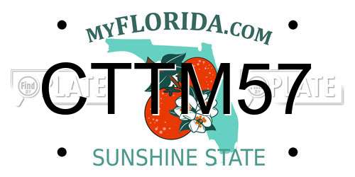 CTTM57 Florida License Plate