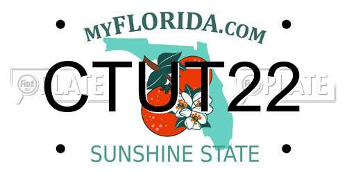 CTUT22 Florida License Plate