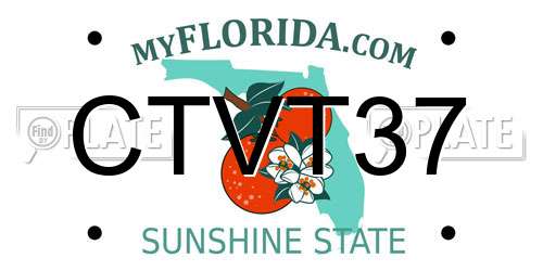 CTVT37 Florida License Plate