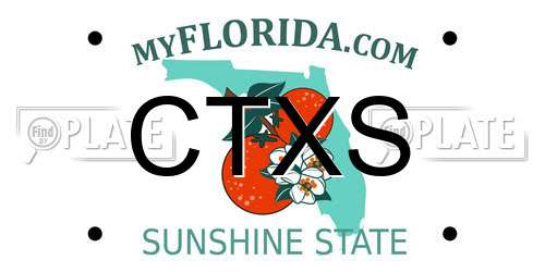 CTXS Florida License Plate