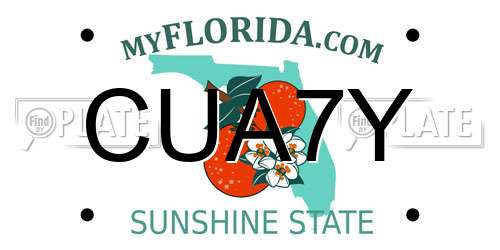 CUA7Y Florida License Plate