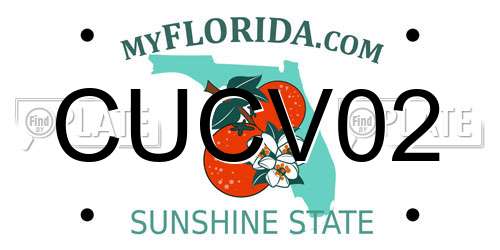 CUCV02 Florida License Plate