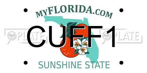 CUFF1 Florida License Plate