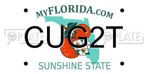 CUG2T Florida License Plate