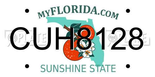 CUH8128 Florida License Plate