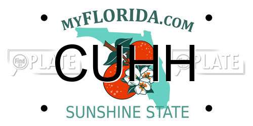 CUHH Florida License Plate