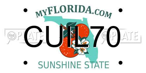 CUIL70 Florida License Plate