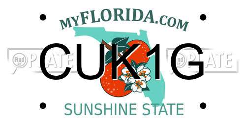 CUK1G Florida License Plate