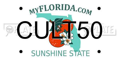 CULT50 Florida License Plate