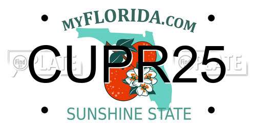 CUPR25 Florida License Plate