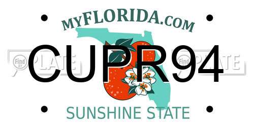 CUPR94 Florida License Plate