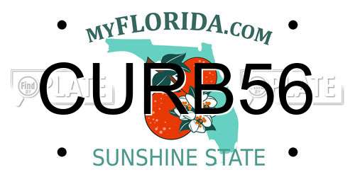 CURB56 Florida License Plate