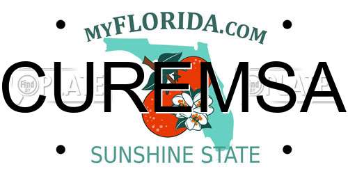 CUREMSA Florida License Plate