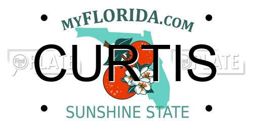CURTIS Florida License Plate