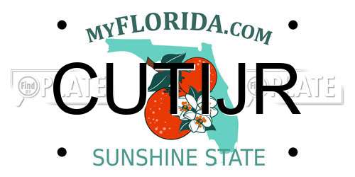 CUTIJR Florida License Plate