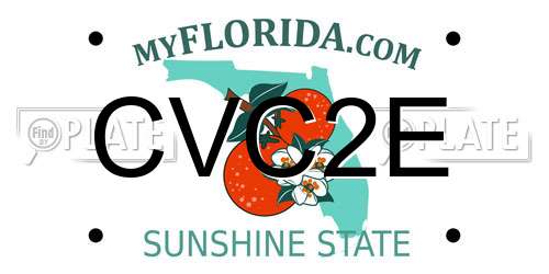 CVC2E Florida License Plate