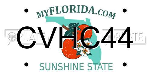 CVHC44 Florida License Plate