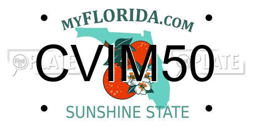 CVIM50 Florida License Plate