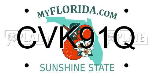CVK91Q Florida License Plate