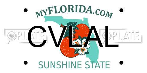 CVLAL Florida License Plate