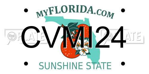 CVMI24 Florida License Plate