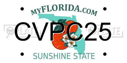 CVPC25 Florida License Plate