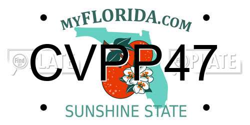 CVPP47 Florida License Plate