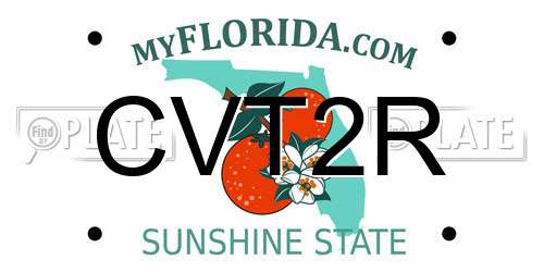 CVT2R Florida License Plate