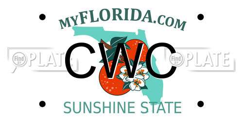 CWC Florida License Plate