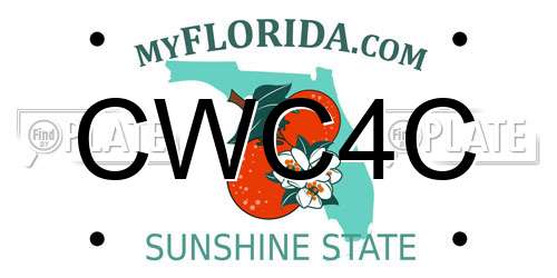 CWC4C Florida License Plate