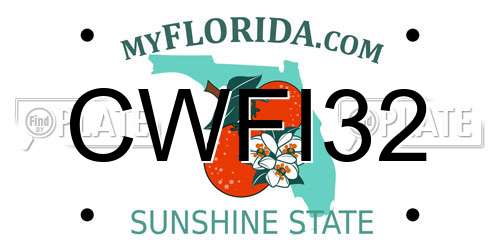 CWFI32 Florida License Plate